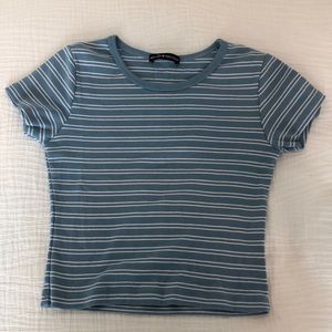 Blue Striped Brandy Melville Shirt